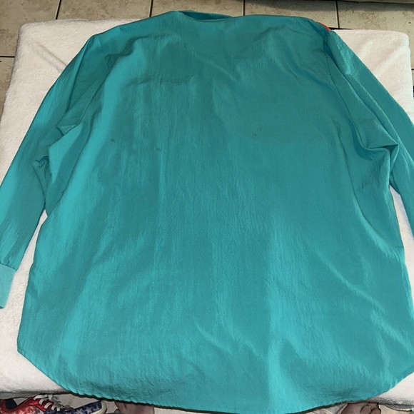 VTG Silver Threads 2xl Shirt. Long Cuff Sleeve. Fringe In Front. - Picture 5 of 9